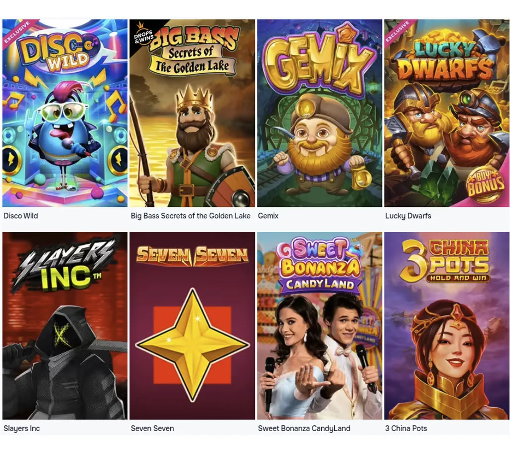 SGCasino popular games on desktop SGCasino popular games on desktop